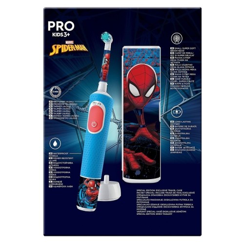 ΟΔΟΝΤΟΒΟΥΡΤΣΑ ΦΟΡΤΙΖΟΜΕΝΗ BRAUN ORAL-B VITALITY PRO (80720378) KIDS SPIDERMAN 6X1